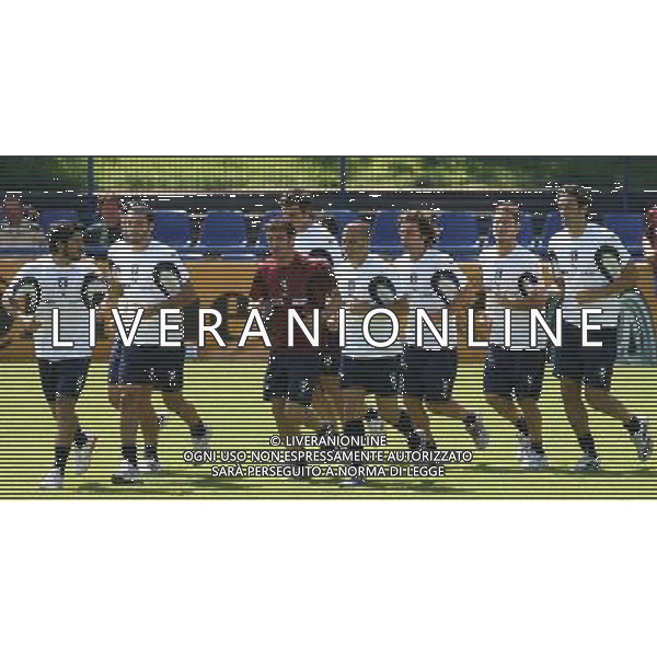 Duisburg 1 luglio 2006 Allenamento della nazionale italiana presso il centro sportivo MSV Duisburg nella foto: il gruppo degli azzurri durante l\'allenamento foto Andry / Ag. Aldo Liverani