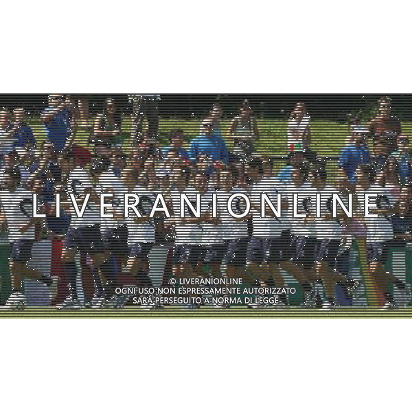 Duisburg 1 luglio 2006 Allenamento della nazionale italiana presso il centro sportivo MSV Duisburg nella foto: il gruppo degli azzurri durante l\'allenamento foto Andry / Ag. Aldo Liverani