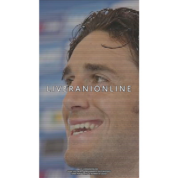 Duisburg 1 luglio 2006 Allenamento della nazionale italiana presso il centro sportivo MSV Duisburg nella foto: Toni Luca in conferenza stampa foto Andry / Ag. Aldo Liverani