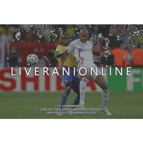 brasile - francia mondiali germania 01/07/2006 nella foto thierry henry e juan ph luzzani/ag. aldo liverani