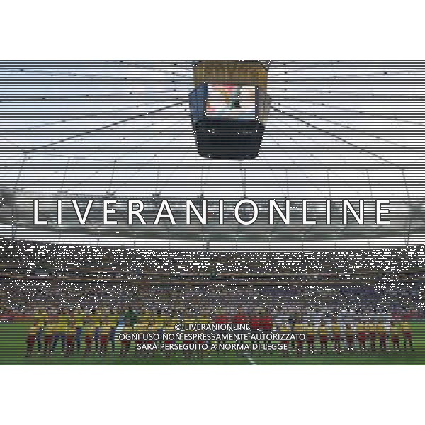 brasile - francia mondiali germania 01/07/2006 nella foto le due formazioni ph luzzani/ag. aldo liverani