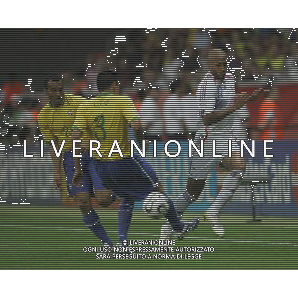brasile - francia mondiali germania 01/07/2006 nella foto thierry henry con lucio ph luzzani/ag. aldo liverani