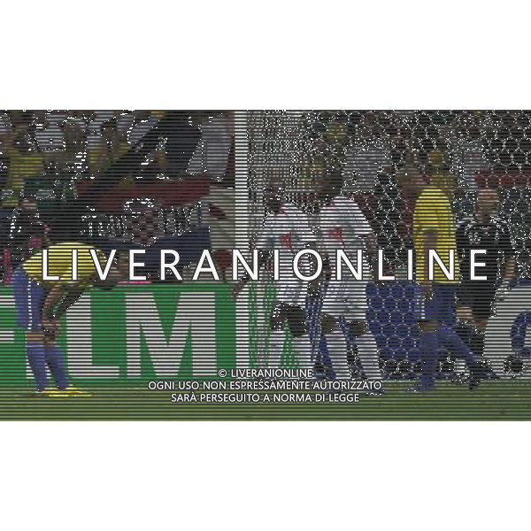 brasile - francia mondiali germania 01/07/2006 nella foto la delusione dei giocatori brasiliani ph luzzani/ag. aldo liverani