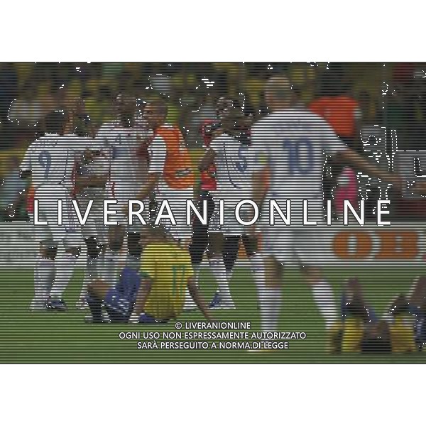 brasile - francia mondiali germania 01/ nella foto esultanza francia ph luzzani/ag. aldo liverani