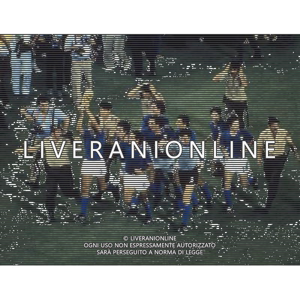 Mondiali di Calcio Spagna 1982 Italia - Germania Finale nella foto esultanza a fine gara Italia Campione del mondo ph archivio giovanni liverani/ag. aldo liverani