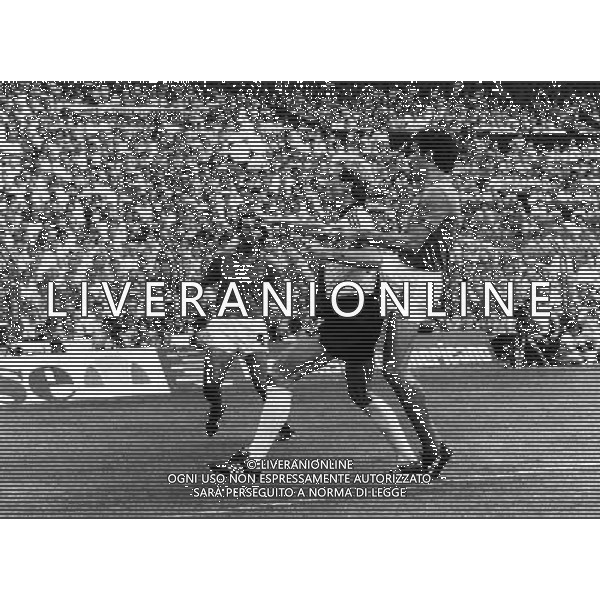 Mondiali di Calcio Spagna 1982 Italia - Germania Finale nella foto Rummenigge con Bergomi Giuseppe e Antonio Cabrini ph archivio giovanni liverani/ag. aldo liverani