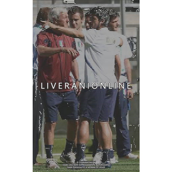 Dortmund 3 luglio 2006 Allenamento ufficiale della nazionale italiana presso il Fifa World Cup Stadio di Dortmund nella foto: Lippi Marcello e Gattuso Ivan Gennaro foto Andry / Ag. Aldo Liverani