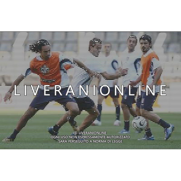 Dortmund 3 luglio 2006 Allenamento ufficiale della nazionale italiana presso il Fifa World Cup Stadio di Dortmund nella foto: Nesta Alessandro e Gilardino Alberto foto Andry / Ag. Aldo Liverani