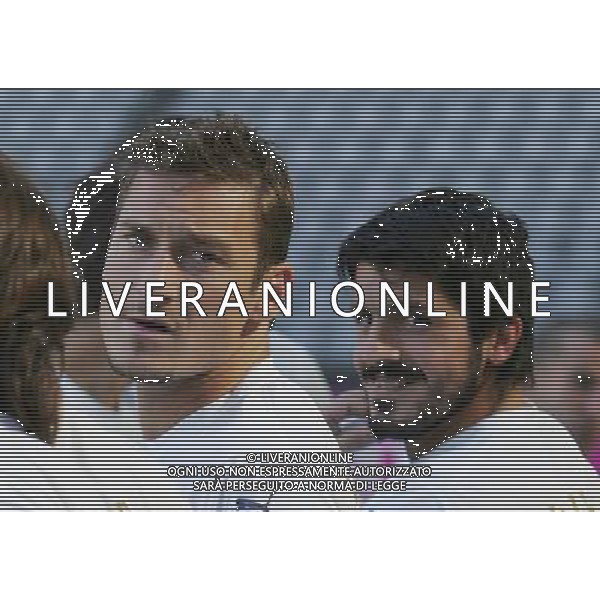 Dortmund 3 luglio 2006 Allenamento ufficiale della nazionale italiana presso il Fifa World Cup Stadio di Dortmund nella foto: Totti Francesco e Gattuso Ivan Gennaro foto Andry / Ag. Aldo Liverani