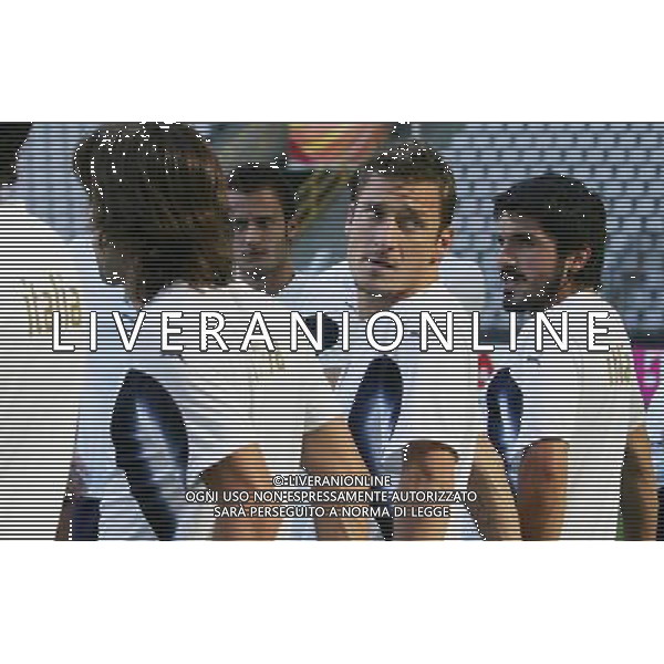 Dortmund 3 luglio 2006 Allenamento ufficiale della nazionale italiana presso il Fifa World Cup Stadio di Dortmund nella foto: Totti Francesco e Gattuso Ivan Gennaro foto Andry / Ag. Aldo Liverani