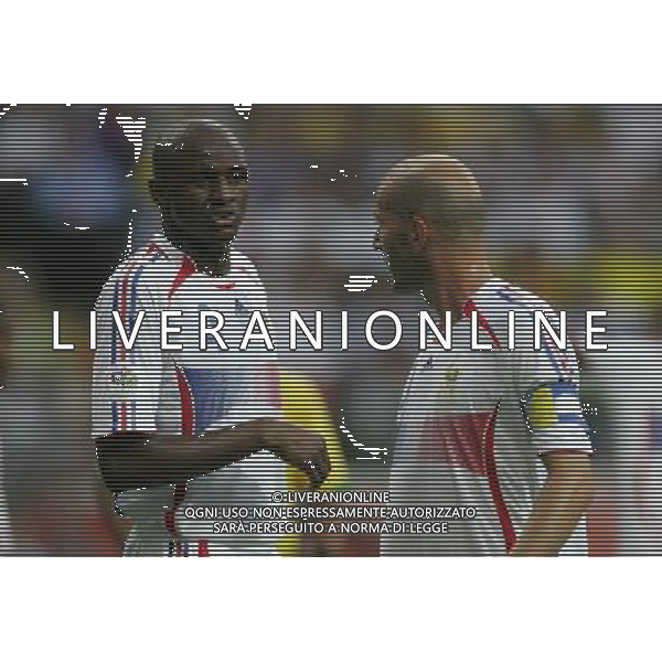 Francoforte 01-07-2006 World Cup Germany 2006 brasile-francia 0:1 nella foto zidane e vieira ph marco luzzani/ag aldo liverani s.a.s.