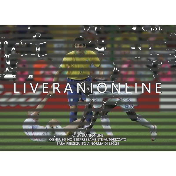 Francoforte 01-07-2006 World Cup Germany 2006 brasile-francia 0:1 nella foto kaka, zidane e mekelele ph marco luzzani/ag aldo liverani s.a.s.