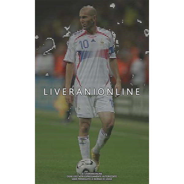 Francoforte 01-07-2006 World Cup Germany 2006 brasile-francia 0:1 nella foto zidane zinedine ph marco luzzani/ag aldo liverani s.a.s.