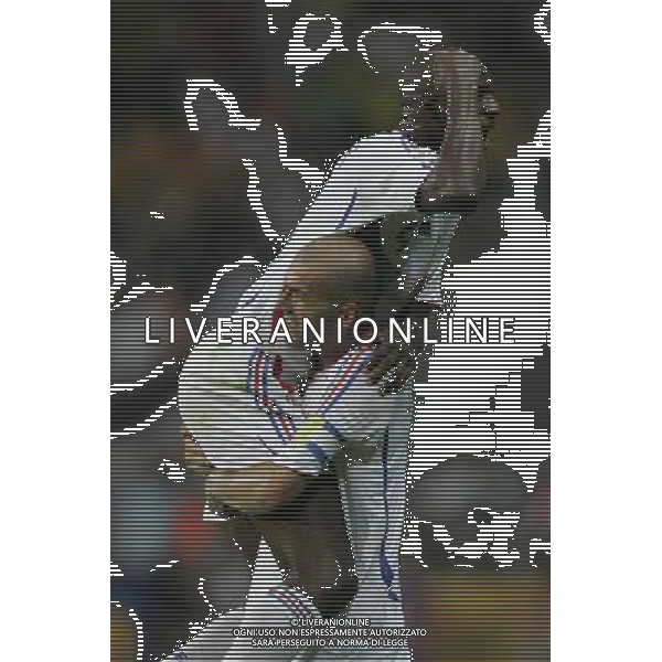Francoforte 01-07-2006 World Cup Germany 2006 brasile-francia 0:1 nella foto zidane e vieira esultano ph marco luzzani/ag aldo liverani s.a.s.