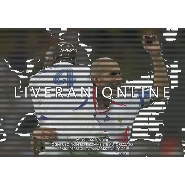 Francoforte 01-07-2006 World Cup Germany 2006 brasile-francia 0:1 nella foto zidane e vieira esultano ph marco luzzani/ag aldo liverani s.a.s.