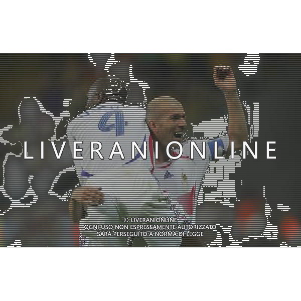 Francoforte 01-07-2006 World Cup Germany 2006 brasile-francia 0:1 nella foto zidane e vieira esultano ph marco luzzani/ag aldo liverani s.a.s.