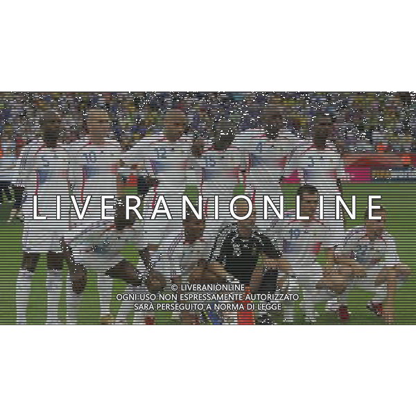 Francoforte 01-07-2006 World Cup Germany 2006 brasile-francia 0:1 nella foto formazione francia ph marco luzzani/ag aldo liverani s.a.s.