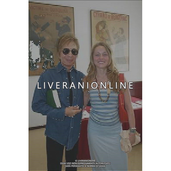 MILANO 7/7/2006 SPAZIO OBERDAN VIA VITTORIO VENETO, 2 NELLA FOTO MICHAEL CIMINO CON LA SUA COLLABORATRICE CALANTHA FOTO ROMANO/AG ALDO LIVERANI