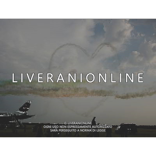 Arrivo al Circo Massimo di Roma dei giocatori della nazionale italiana vincitori dei Campionati Mondiali Germania 10/07/2006 nella foto le frecce tricolori a Pratica di Mare formano un cuore per gli azzurri ph corradetti/ag. aldo liverani