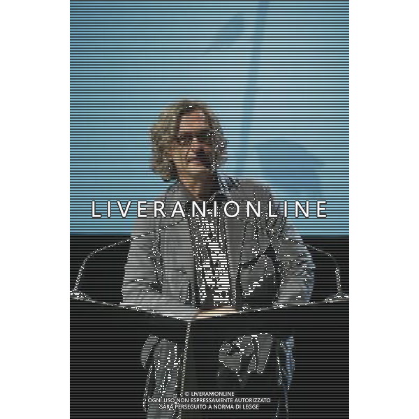 MILANO 12/7/2006 TEATRO DAL VERME VIA SAN GIOVANNI SUL MURO -LA MILANESIANA- NELLA FOTO IL REGISTA WIM WENDERS FOTO ROMANO/AG ALDO LIVERANI