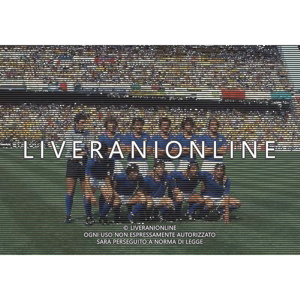 MONDIALI CALCIO 1982 SPAGNA LA FORMAZIONE ITALIANA archivio giovanni liverani/Ag.Aldo liverani 