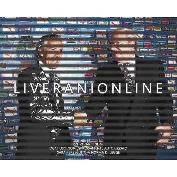 Roma 18-07-2006 Hotel Parco dei Principi Presentazione del neo Commissario Tecnico della Nazionale Italiana Roberto Donadoni nella foto: Donadoni Roberto e Rossi Guido foto Agenzia Aldo Liverani