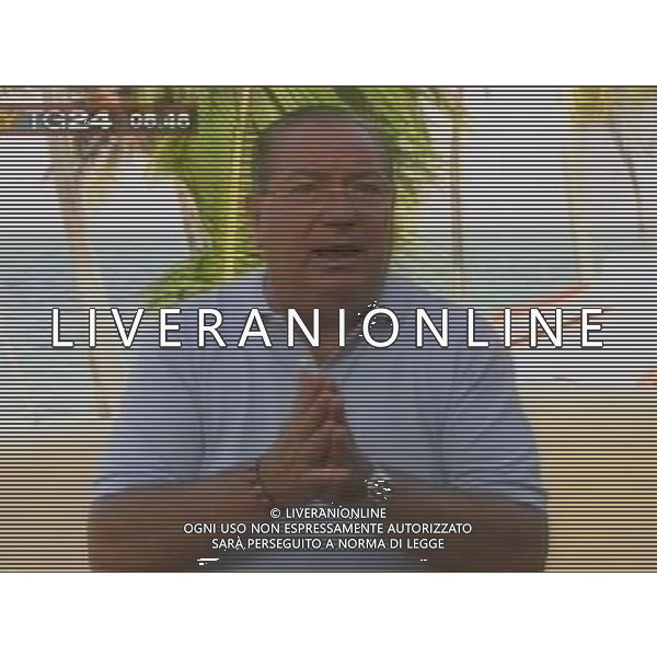 intervista di Luciano Gaucci a Bavaro nella Repubblica Dominicana 25/07/2006 obbligatorio citare la fonte televisiva ph agenzia aldo liverani