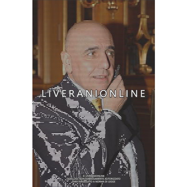 Adriano Galliani Festa della Lega Milano 21/12/2001 ph agenzia aldo liverani