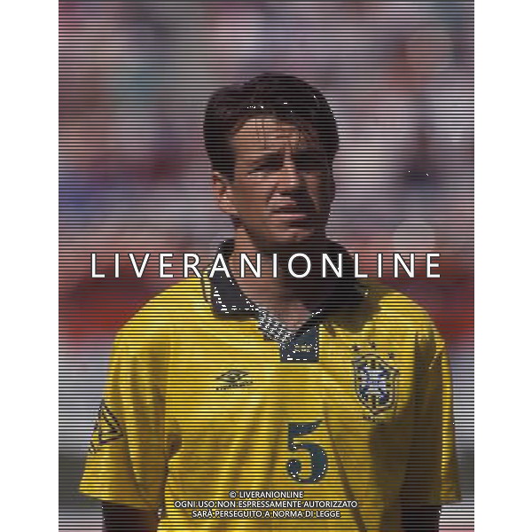Carlos Dunga Calciatore Nazionale Brasile 1994 ph archivio aldo liverani