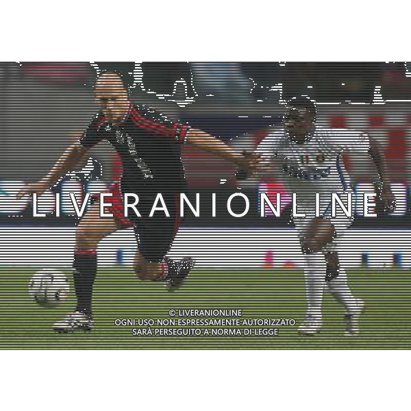 Ajax - Inter Torneo di Amsterdam 04/08/2006 nella foto jaap stam con obafemi martins ph andry/ag. aldo liverani