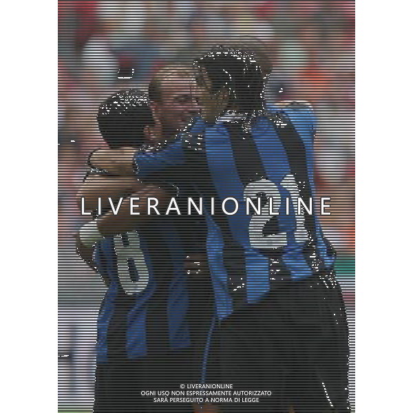 Amsterdam 5 agosto 2006 Torneo di Amsterdam Inter - Porto nella foto: esultanza dopo il gol di Pizarro David foto Andry / Ag. Aldo Liverani