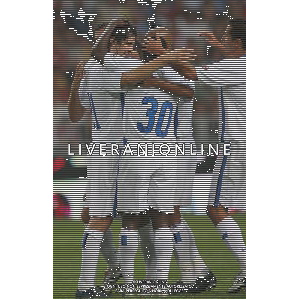 Amsterdam 4 agosto 2006 Torneo di Amsterdam Ajax - Inter nella foto: esultanza dopo il gol di Solari Santiago foto Andry / Ag. Aldo Liverani