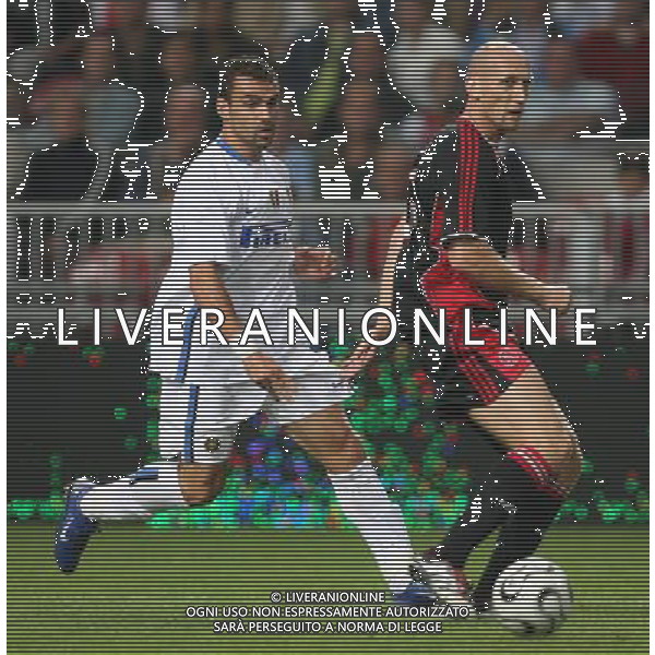 Amsterdam 4 agosto 2006 Torneo di Amsterdam Ajax - Inter nella foto: Stam Jaap e Choutos Lampros foto Andry / Ag. Aldo Liverani