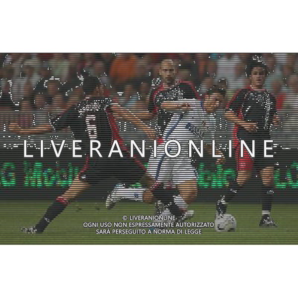 Amsterdam 4 agosto 2006 Torneo di Amsterdam Ajax - Inter nella foto: Zanetti Javier e Maduro Hedwiges foto Andry / Ag. Aldo Liverani