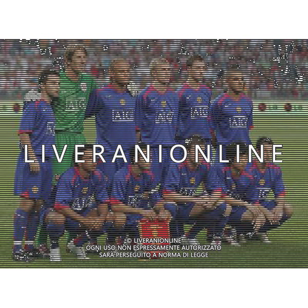 Amsterdam 5 agosto 2006 Torneo di Amsterdam Ajax - Manchester United nella foto: formazione Manchester foto Andry / Ag. Aldo Liverani