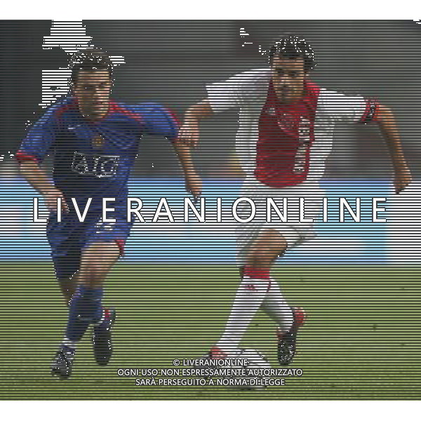 Amsterdam 5 agosto 2006 Torneo di Amsterdam Ajax - Manchester United nella foto: Perez Kenneth e Rossi Giuseppe foto Andry / Ag. Aldo Liverani