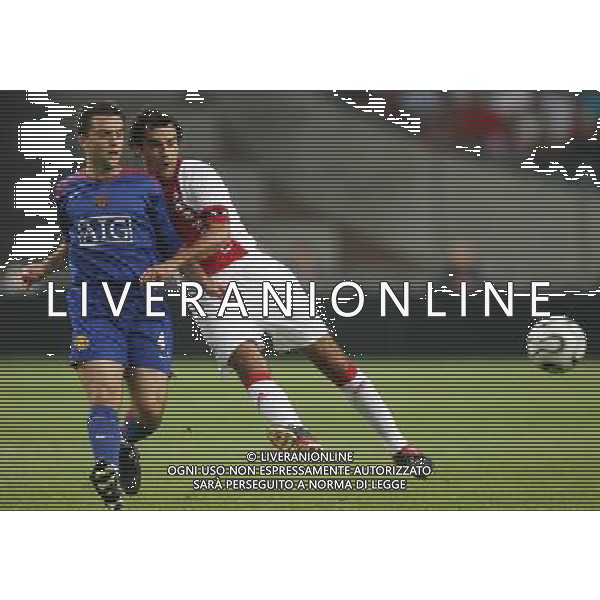 Amsterdam 5 agosto 2006 Torneo di Amsterdam Ajax - Manchester United nella foto: Perez Kenneth e Rossi Giuseppe foto Andry / Ag. Aldo Liverani