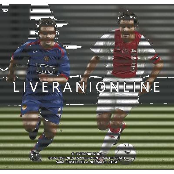 Amsterdam 5 agosto 2006 Torneo di Amsterdam Ajax - Manchester United nella foto: Perez Kenneth e Rossi Giuseppe foto Andry / Ag. Aldo Liverani