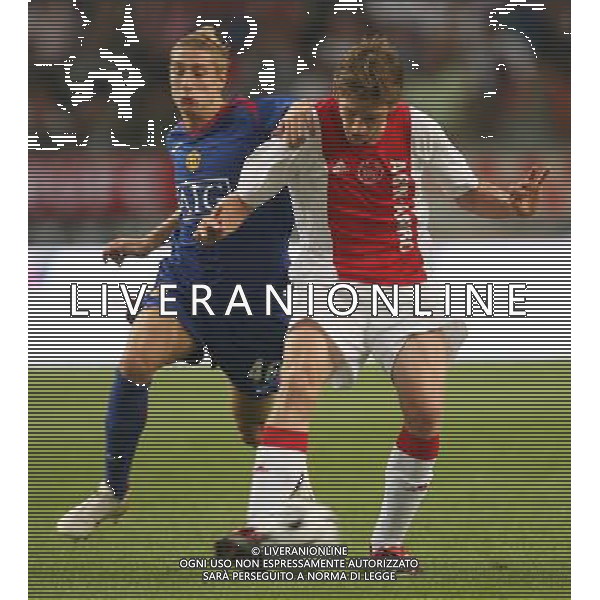 Amsterdam 5 agosto 2006 Torneo di Amsterdam Ajax - Manchester United nella foto: Vertonghen Jan e Martin Lee foto Andry / Ag. Aldo Liverani