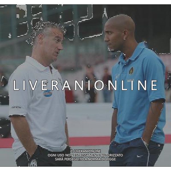 INTER - JUVENTUS - NAPOLI TROFEO MORETTI 11/08/2006 nella foto Didier Deschamps con Olivier Dacourt ph andry/ag. Aldo Liverani