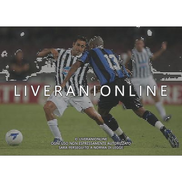 INTER - JUVENTUS - NAPOLI TROFEO MORETTI 11/08/2006 nella foto marco marchionni con maicon ph andry/ag. Aldo Liverani