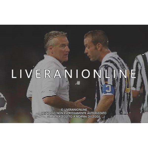 INTER - JUVENTUS - NAPOLI TROFEO MORETTI 11/08/2006 nella foto Didier Deschamps con Birindelli Alessandro ph gianni nucci/ag. Aldo Liverani