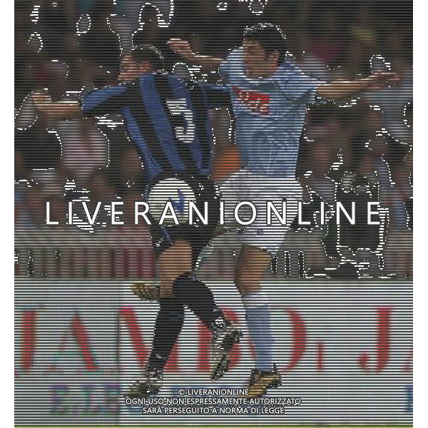 INTER - JUVENTUS - NAPOLI TROFEO MORETTI 11/08/2006 nella foto boiacino con stankovic dejan ph andry/ag. Aldo Liverani