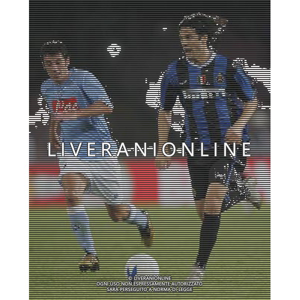 INTER - JUVENTUS - NAPOLI TROFEO MORETTI 11/08/2006 nella foto santiago solari con boiacino ph andry/ag. Aldo Liverani
