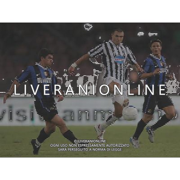 Napoli 11 agosto 2006 Trofeo Birra Moretti Napoli-Inter-Juventus nella foto: Bojinov Pizarro e Zanetti foto Andry / Ag. Aldo Liverani