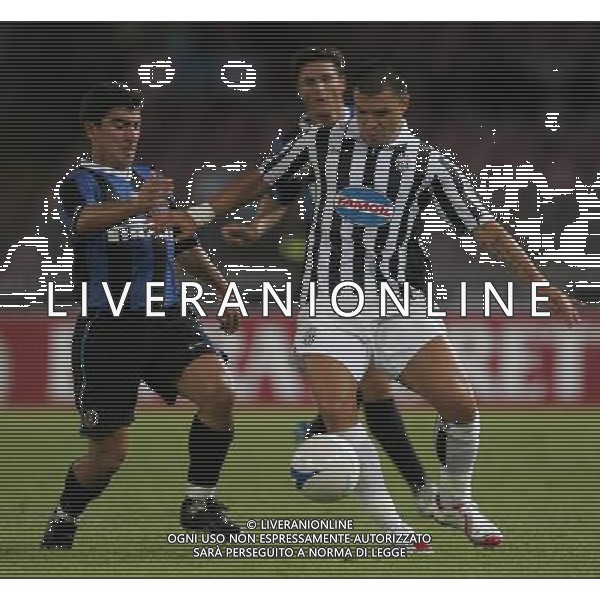 Napoli 11 agosto 2006 Trofeo Birra Moretti Napoli-Inter-Juventus nella foto: Bojinov e Pizarro foto Andry / Ag. Aldo Liverani