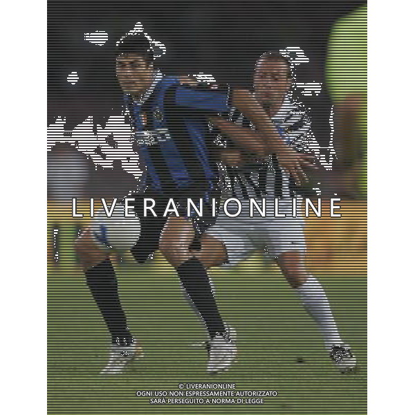Napoli 11 agosto 2006 Trofeo Birra Moretti Napoli-Inter-Juventus nella foto: Cruz e Birindelli foto Andry / Ag. Aldo Liverani