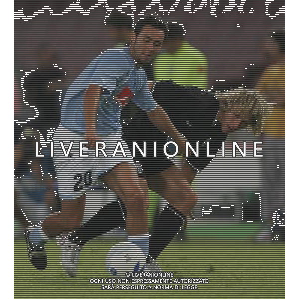 Napoli 11 agosto 2006 Trofeo Birra Moretti Napoli-Inter-Juventus nella foto: De Zerbi e Nedved foto Andry / Ag. Aldo Liverani