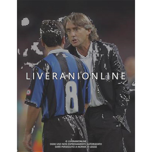 Napoli 11 agosto 2006 Trofeo Birra Moretti Napoli-Inter-Juventus nella foto: Mancini Roberto e Pizarro David foto Andry / Ag. Aldo Liverani