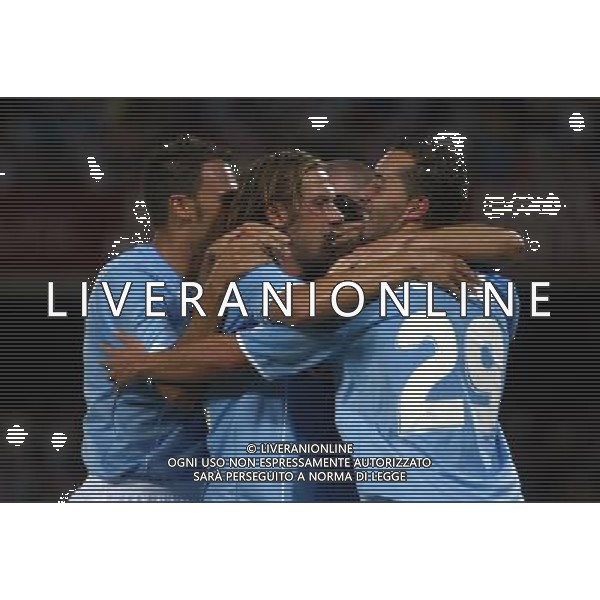 Napoli 11/08/2006 Inter - Juventus - Napoli 10¡ Trofeo Moretti Nella foto: abbracci esultanza dei giocatori del Napoli.* Ph Gianni Nucci/Agenzia Aldo Liverani